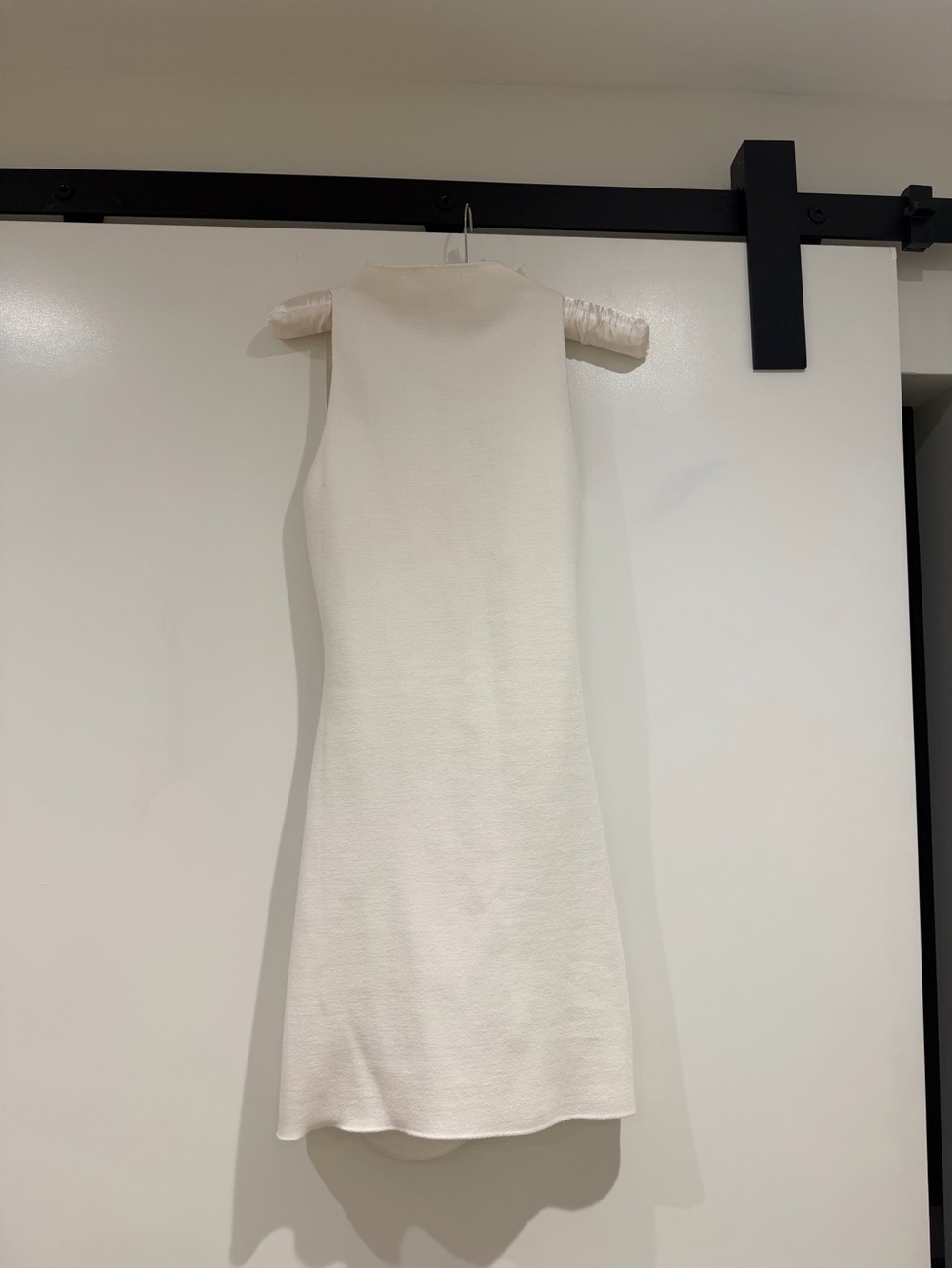 Zara Cream Sleeveless Mini Shift Dress